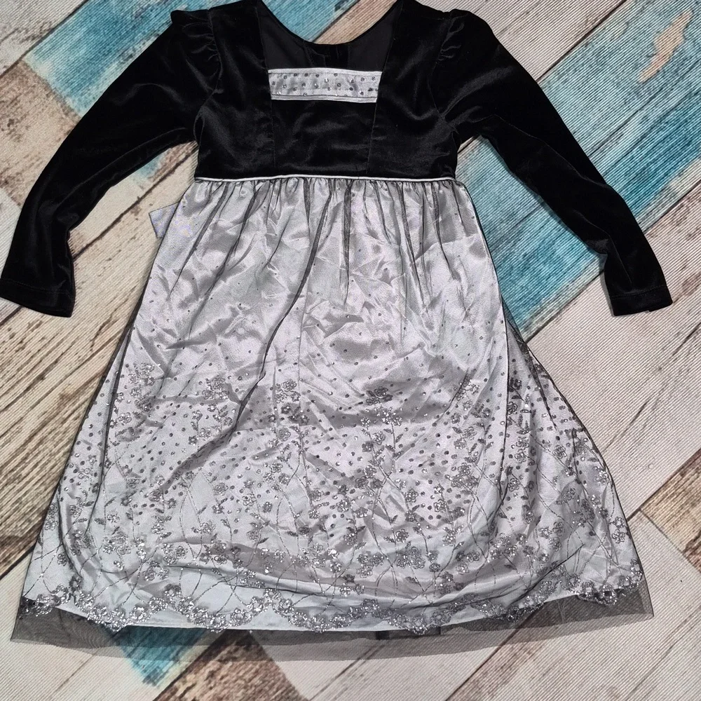 Jona Michelle Black and Silver Dress